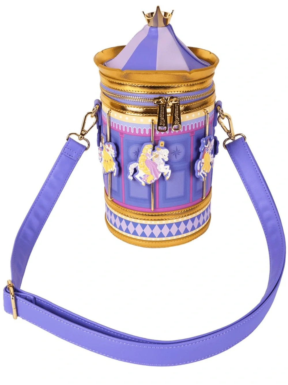Loungefly Disney Princess Exelusive Carousel Figural Crossbody Bag